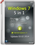 Windows 7 SP1 5in1 x86 Update 03.02.2014 (RUS/2014) Windows 7 SP1 5in1 x86 Update 03.02.2014 (RUS/2014)