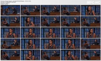 Rosario Dawson - Late Night With Seth Meyers - 12-9-14