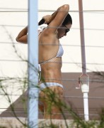 Ева Лонгория (Eva Longoria) wearing a bikini at a pool in Miami December 6-2014 (24xHQ) 5e7135372188788