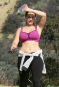 Kelly Brook - out for a hike in West Hollywood 01/31/2015