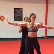 Kelly Brook - training at the Shaolin Wushu Centre in LA, February 3, 2015