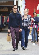 Matt Bomer and his sister Megan, shop at The Grove in West Hollywood, California • 12.09.2016